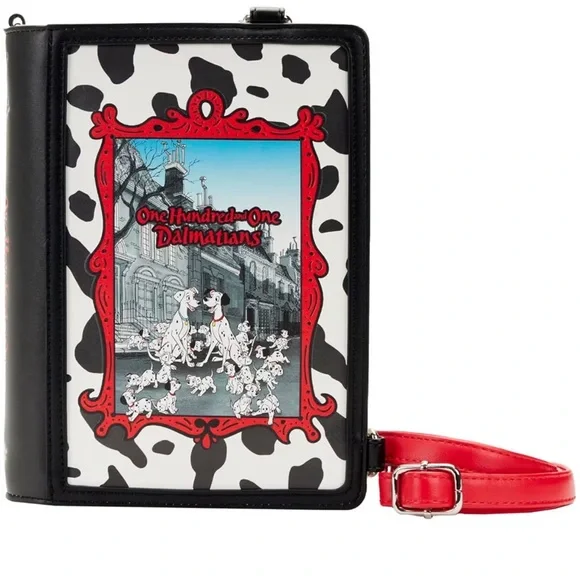 Loungefly NWT! Disney 101 Dalmatians Classic Book Convertible Crossbody/Backpack - Picture 4 of 17